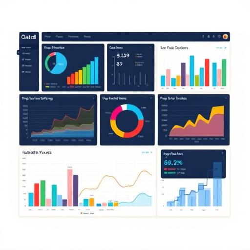 Example of a Tableau dashboard showing various data visualizations